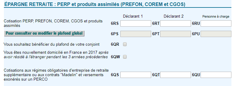 Cotisation Perp Prefon Corem Cgos Et Assimilés