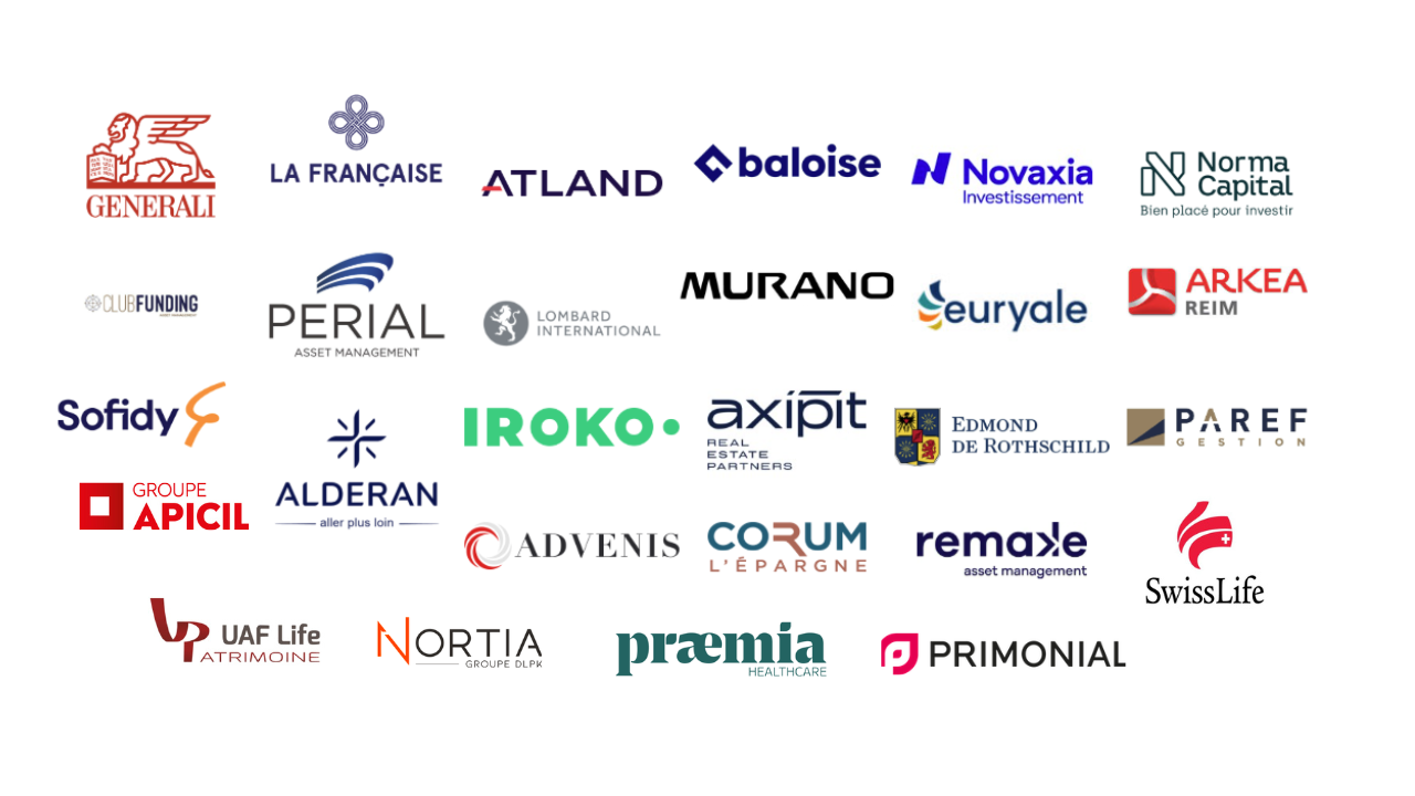 Logos des assureurs et sociétés de gestion partenaires d'Eres